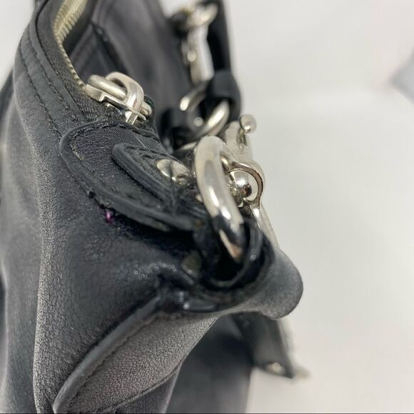 Coach Ashley Black Leather Crossbody - Picture 6 of 12
